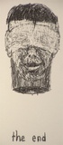 Artist: Harman, Julia. | Title: Book of heads [14] | Date: 1990, October | Technique: lithograph, printed in black ink, from one stone | Copyright: © Julia Harman