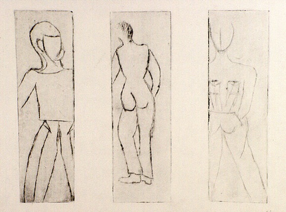 Artist: b'Shearer, Mitzi.' | Title: b'not titled' | Date: 1980 | Technique: b'etching, printed in black ink with plate-tone, from three plates' Artist: b'Shearer, Mitzi.' | Title: b'not titled' | Date: 1980 | Technique: b'etching, printed in black ink with plate-tone, from three plates'