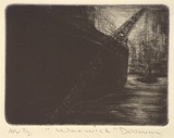 Artist: Donovan, Louise. | Title: Warwick | Date: 2000, November | Technique: drypoint, printed in black ink, from one plate