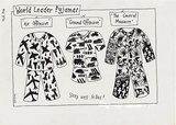 Artist: Horacek, Judy. | Title: World leader pyjamas | Technique: black ink