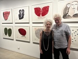Title: Heather B. Swann and Roger Butler at the opening of her exhibition Forest of Symbols, 2026