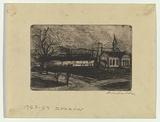 Artist: Groblicka, Lidia. | Title: Krakow | Date: 1953-54 | Technique: etching, printed in black ink, from one plate