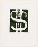 Artist: AMOR, Rick | Title: Plutonium economy. | Date: 1979 | Technique: woodcut, printed in colour, from three blocks