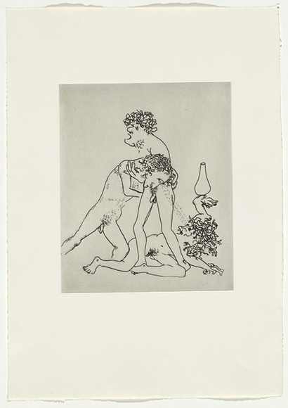 Artist: b'BOYD, Arthur' | Title: b'Images in a city.' | Date: 1970 | Technique: b'etching, printed in black ink, from one plate' | Copyright: b'Reproduced with permission of Bundanon Trust' Artist: b'BOYD, Arthur' | Title: b'Images in a city.' | Date: 1970 | Technique: b'etching, printed in black ink, from one plate' | Copyright: b'Reproduced with permission of Bundanon Trust'