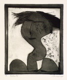 Artist: BALDESSIN, George | Title: Portrait I. | Date: 1965 | Technique: etching and aquatint, printed in black ink, from one plate