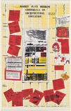 Artist: b'UNKNOWN (UNIVERSITY OF QUEENSLAND STUDENT WORKSHOP)' | Title: b'Conference on architectural education: Market Place, Brisbane...Guest speakers Charles Moore, Paul Oliver, Wolfgang Priesser, Kenneth Brown' | Date: c.1980 | Technique: b'screenprint, printed in colour, from three stencils'