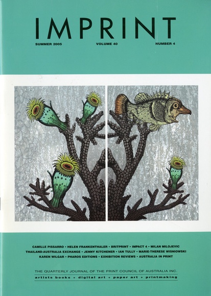 Artist: b'PRINT COUNCIL OF AUSTRALIA' | Title: b'Periodical | Imprint. Melbourne: Print Council of Australia, vol. 40, no. 4, 2005, missing' | Date: 2005 Artist: b'PRINT COUNCIL OF AUSTRALIA' | Title: b'Periodical | Imprint. Melbourne: Print Council of Australia, vol. 40, no. 4, 2005, missing' | Date: 2005