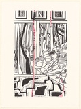 Artist: Hattam, Katherine. | Title: Finish your breakfast | Date: 1995, October | Technique: lithograph, printed in black ink, from one stone