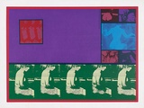 Artist: MEYER, Bill | Title: Comme un bétail pensif. | Date: 1970 | Technique: screenprint, printed in eleven colours, from one hand cut indirect screen, one open block out screen , and multiple ortho and halftone screens | Copyright: © Bill Meyer