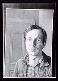 Artist: b'Febey, Rodney.' | Title: b'Portrait of a friend.' | Date: 1982 | Technique: b'photocopy, printed in black ink, from hand drawn artwork'