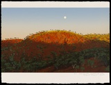 Artist: b'Rose, David.' | Title: b'Morning moon, Leichhardt Hills' | Date: 1997 | Technique: b'screenprint, printed in colour, from multiple screens'