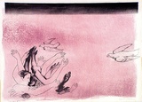Artist: b'Strachan, David.' | Title: b'The poet, full page illustration - reverse, The poet, right of paper' | Date: 1951 | Technique: b'etching and aquatint, printed in black ink, from one plate'