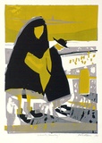 Artist: GRIFFITH, Pamela | Title: Waverley Cemetery | Date: 1962 | Technique: screenprint | Copyright: © Pamela Griffith