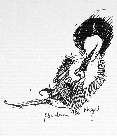 Artist: b'ACCESS 2' | Title: b'Postcard (no.1)' | Date: 1990 | Technique: b'screenprint, printed in black, from one stencil'