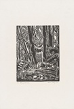 Artist: MEYER, Bill | Title: Donna track | Date: 1968 | Technique: linocut, printed in black ink, from reduction block process | Copyright: © Bill Meyer