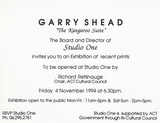 Title: Garry Shead: The Kangaroo Suite, 1994