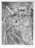 Artist: b'COLEING, Tony' | Title: b'In suck out.' | Date: 1990 | Technique: b'etching, printed in black ink, from one plate'