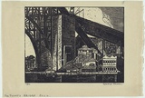 Artist: Owen, Gladys. | Title: The Sydney Bridge. | Date: 1932 | Technique: wood-engraving, printed in black ink, from one block | Copyright: © Estate of David Moore