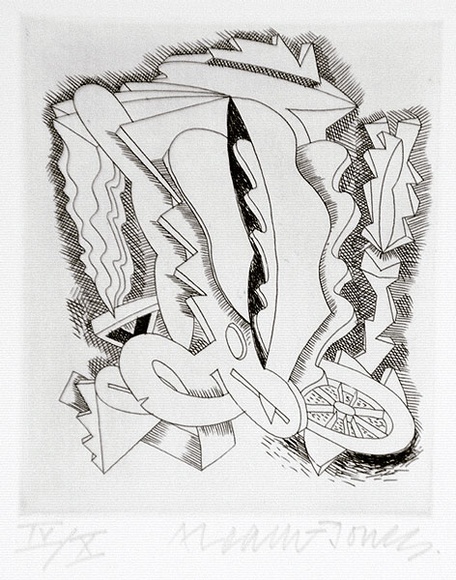 Artist: b'LEACH-JONES, Alun' | Title: b'not titled' | Date: 1987 | Technique: b'hardground etching, printed in black ink, from one zinc plate' | Copyright: b'Courtesy of the artist' Artist: b'LEACH-JONES, Alun' | Title: b'not titled' | Date: 1987 | Technique: b'hardground etching, printed in black ink, from one zinc plate' | Copyright: b'Courtesy of the artist'