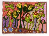 Artist: Pike, Jimmy. | Title: Desert flowers, Partiri | Date: 1987 | Technique: screenprint, printed in colour, from multiple stencils