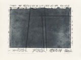 Artist: MEYER, Bill | Title: Australian urban mountains with cuttings | Date: 1981 | Technique: photo-etching, aquatint, drypoint, printed in black ink, from one zinc plate | Copyright: © Bill Meyer