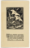 Artist: Annand, Douglas. | Title: not titled [Ship] | Date: c.1925 | Technique: letterpress, printed in black ink | Copyright: © A.M. Annand