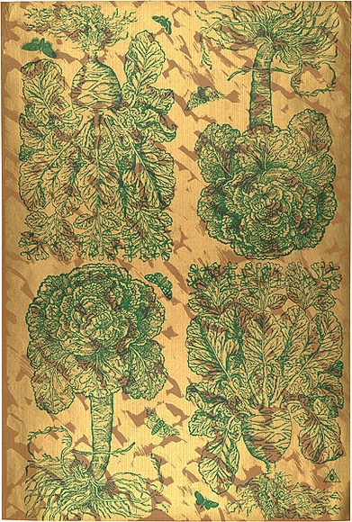 Artist: b'REDBACK GRAPHIX' | Title: b'Wrapping paper: Gold' | Date: 1986 | Technique: b'screenprint, printed in colour, from three stencils' Artist: b'REDBACK GRAPHIX' | Title: b'Wrapping paper: Gold' | Date: 1986 | Technique: b'screenprint, printed in colour, from three stencils'