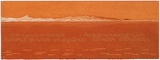 Artist: b'MADDOCK, Bea' | Title: b'Terra Spiritus...with a darker shade of pale' | Date: 1993-98 | Technique: b'stencil print, printed in hand-ground Launceston ochre from multiple hand-cut mylar stencils; letterpress text blind printed; hand-drawn script'