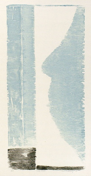Artist: b'Buckley, Sue.' | Title: b'River maid.' | Date: 1972 | Technique: b'woodcut, printed in colour, from multiple blocks' | Copyright: b'This work appears on screen courtesy of Sue Buckley and her sister Jean Hanrahan' Artist: b'Buckley, Sue.' | Title: b'River maid.' | Date: 1972 | Technique: b'woodcut, printed in colour, from multiple blocks' | Copyright: b'This work appears on screen courtesy of Sue Buckley and her sister Jean Hanrahan'