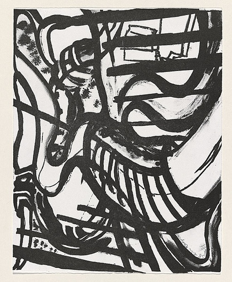 Artist: b'Kamp, Jenni.' | Title: b'Landscape linked' | Date: 1999, 7 October | Technique: b'lithograph, printed in black ink, from one plate'