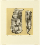 Artist: Miwulku, Kate. | Title: Waraméla [Fish traps II] | Date: 2002 | Technique: drypoint