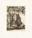 Artist: b'PLATT, Austin' | Title: b'Sydney C of E Grammar School Chapel' | Date: 1946 | Technique: b'etching, printed in black ink, from one plate'
