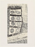 Artist: Kantilla, Kitty. (Kutuwalumi Purawarrumpatu). | Title: Jilamara #1 | Date: 2001 | Technique: lithograph, printed in colour, from two aluminium plates | Copyright: © Kitty Kantilla and Jilamara Arts + Craft