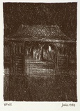 Artist: Harding, Richard. | Title: not titled [dark house] | Date: 1988 | Technique: lithograph, printed in black ink, from one stone | Copyright: © Julia Harman