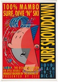 Artist: Mambo. | Title: Surf showdown | Date: c.1985 | Technique: offset-lithograph, printed in colour, from multiple plates