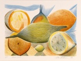 Artist: McMahon, Marie. | Title: Bush food. | Date: 1992 | Technique: lithograph, printed in four colour, from four stones [or plates] | Copyright: © Marie McMahon. Licensed by VISCOPY, Australia