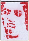 Title: Chickenpox | Date: 2003-2004 | Technique: stencil, printed with red aerosol paint, from one stencil