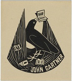 Artist: Thake, Eric. | Title: Bookplate: John Gartner | Date: (1927-43) | Technique: linocut, printed in black ink, from one block