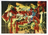 Artist: b'WICKS, Arthur' | Title: b'Genesis' | Date: 1966 | Technique: b'screenprint, printed in colour, from multiple stencils'