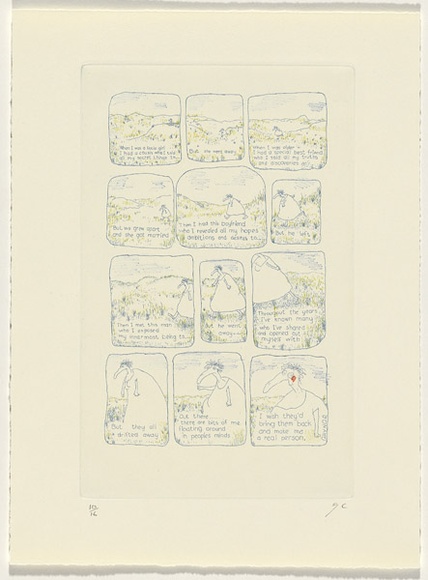 Artist: b'Cardew, Gaynor.' | Title: b'Untitled.' | Date: 1988 | Technique: b'etching, printed in colour, from multiple plates' Artist: b'Cardew, Gaynor.' | Title: b'Untitled.' | Date: 1988 | Technique: b'etching, printed in colour, from multiple plates'