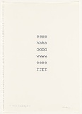Artist: b'TIPPING, Richard' | Title: b'Shower' | Date: 1979 | Technique: b'screenprint, printed in grey ink, from one stencil'