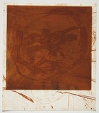 Artist: PARR, Mike | Title: Alphabet/Haemorrhage. | Date: 1992-93 | Technique: etching, printed in red ochre ink, from one plate