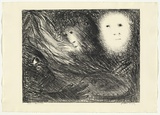 Artist: BOYD, Arthur | Title: The vision of the church on fire. | Date: (1965) | Technique: lithograph, printed in black ink, from one plate | Copyright: Reproduced with permission of Bundanon Trust