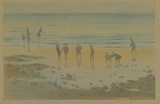 Artist: Allport, C.L. | Title: The paddlers. | Date: 1908 | Technique: lithograph, printed in colour, from multiple stones [or plates]