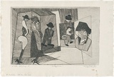 Artist: WALKER, Murray | Title: The performers. | Date: 1967 | Technique: etching, printed in black ink, from one plate