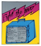 Artist: Fieldsend, Jan. | Title: Fight the power. | Date: 1978 | Technique: screenprint, printed in colour, from three stencils