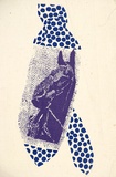 Artist: Clutterbuck, Bob. | Title: Horse tie: from the portfolio Rare birds with sticky wings. | Date: c.1978 | Technique: screenprint, printed in colour, from multiple stencils