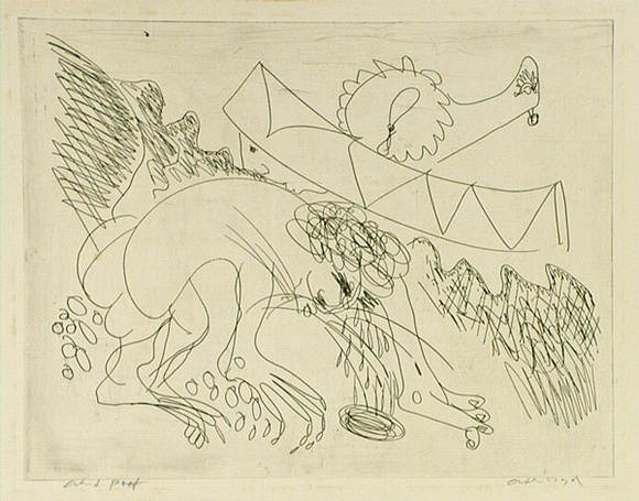 Artist: b'BOYD, Arthur' | Title: b'Bert Hinkler in the Alps.' | Date: (1968-69) | Technique: b'etching, printed in black ink, from one plate' | Copyright: b'Reproduced with permission of Bundanon Trust' Artist: b'BOYD, Arthur' | Title: b'Bert Hinkler in the Alps.' | Date: (1968-69) | Technique: b'etching, printed in black ink, from one plate' | Copyright: b'Reproduced with permission of Bundanon Trust'
