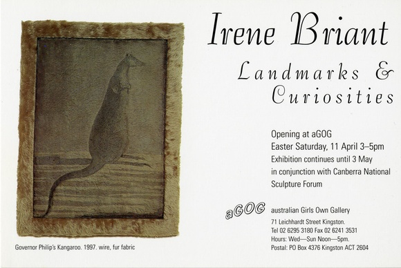 <p>Irene Briant: Landmarks and curiosities.</p>