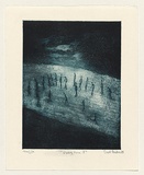 Artist: Carstairs, Carol. | Title: Passing time II | Date: 1999, November | Technique: etching, aquatint, scraping and  burnishing, printed in blue ink, from one plate